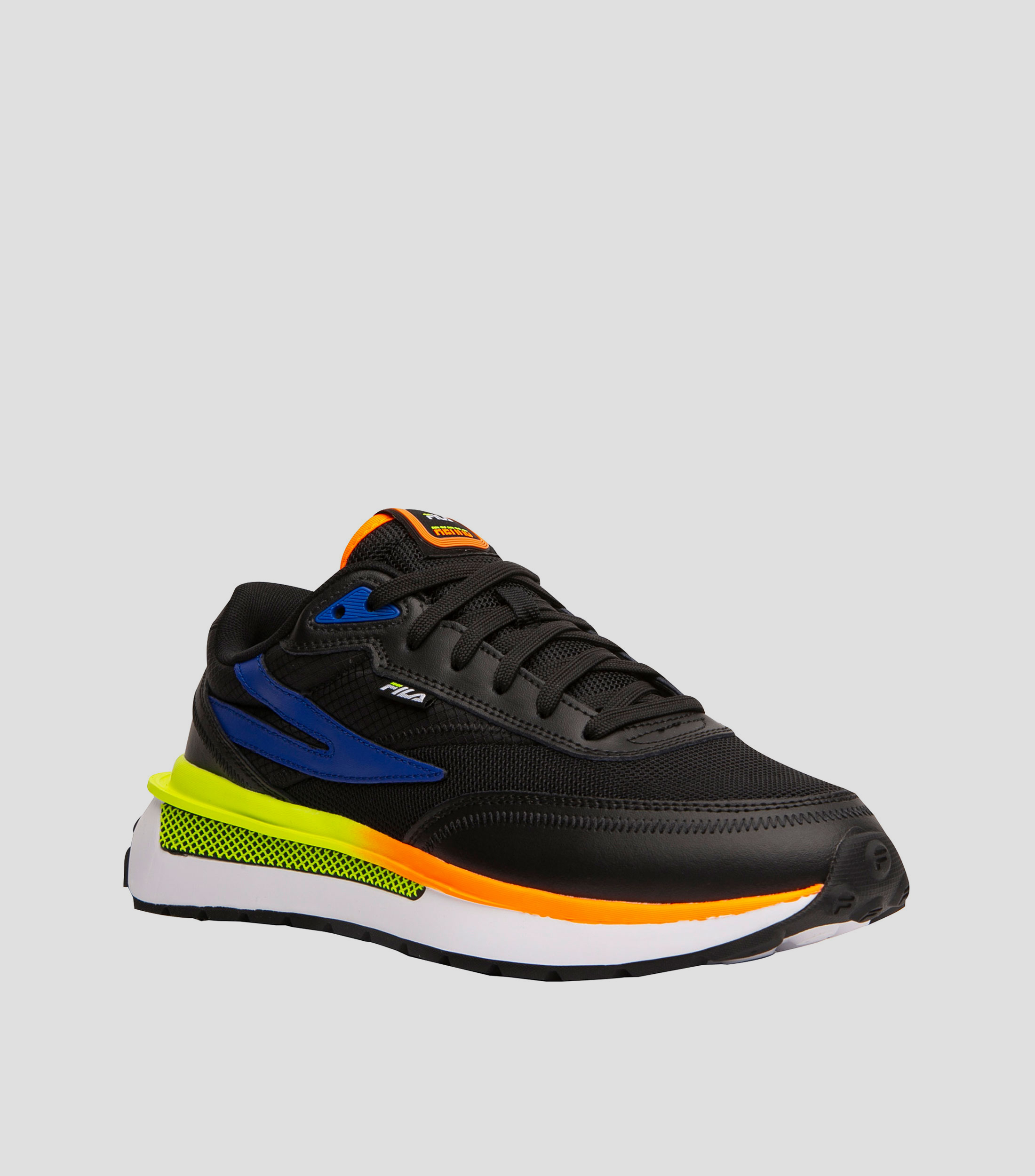 Zapatos fila sales hombre negro ancho